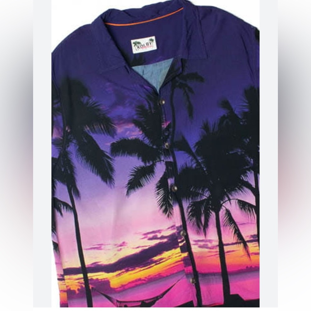 Purple Sunset Hawaiian Shirt